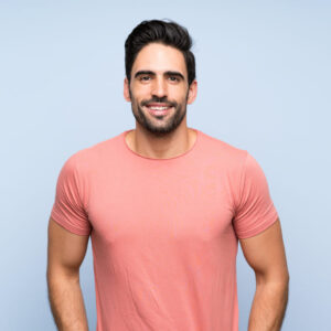 Camiseta estilo fit color rosado